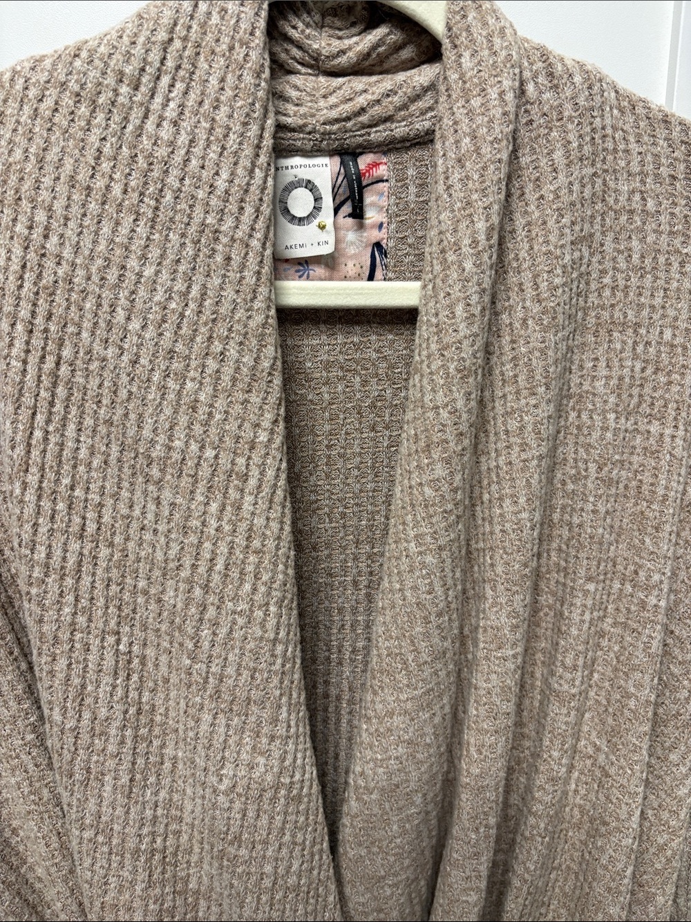 Anthropologie Akemi + Kin waffle knit faux wrap top - Picture 5 of 7